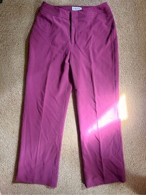 JG HOOK Plum Straight-Leg Dress Pants
